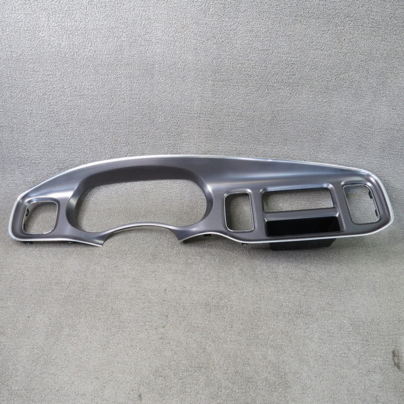 DODGE CHARGER RADIO BEZEL DASH TRIM OEM Gray Carbon Fiber